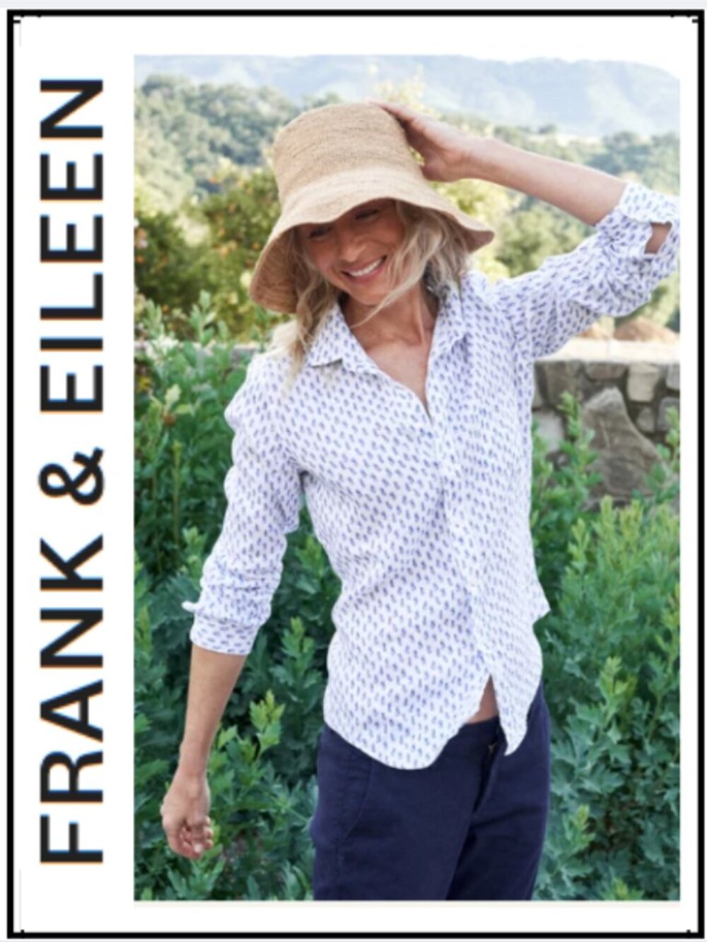 Frank and Eileen Barry Tailored Button-Up Shirt